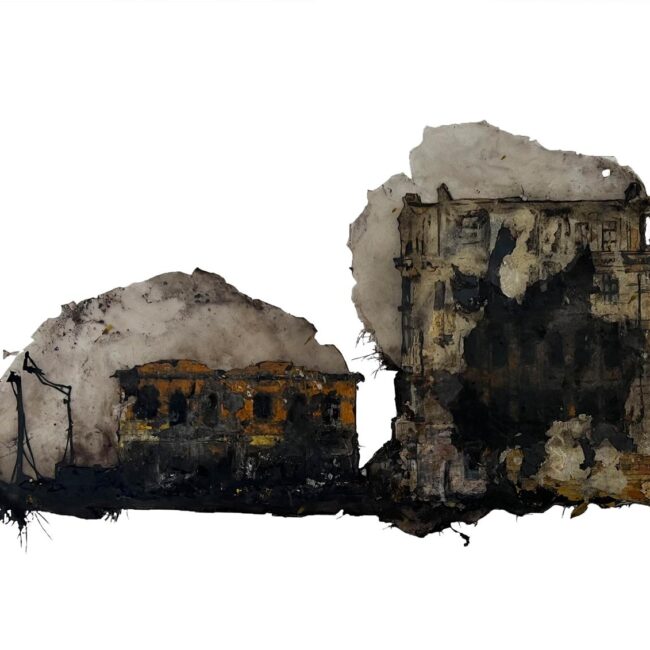 Yusuf Ağım, Quote Frem, Karışık teknik, 37 x 71 x 3 cm, 2023. Yusuf Ağım, Quote Frem, Mixed media, 37 x 71 x 3 cm, 2023.